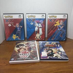 Pokémon the Series: XY Kalos Quest + DVD Lot Anime Bakugan & My Hero Acedemia
